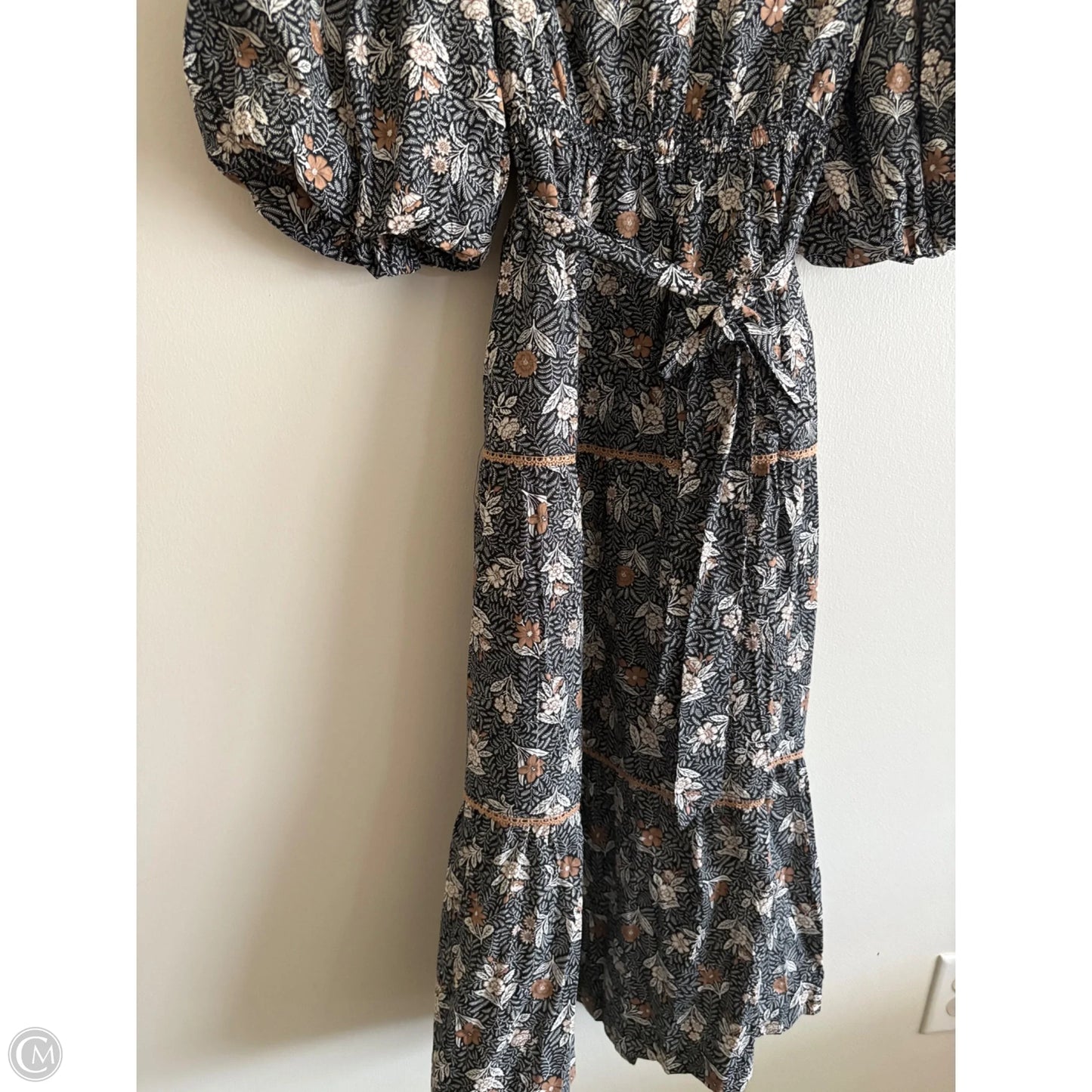 Dress Casual Maxi By &merci In Black & Brown, Size: S