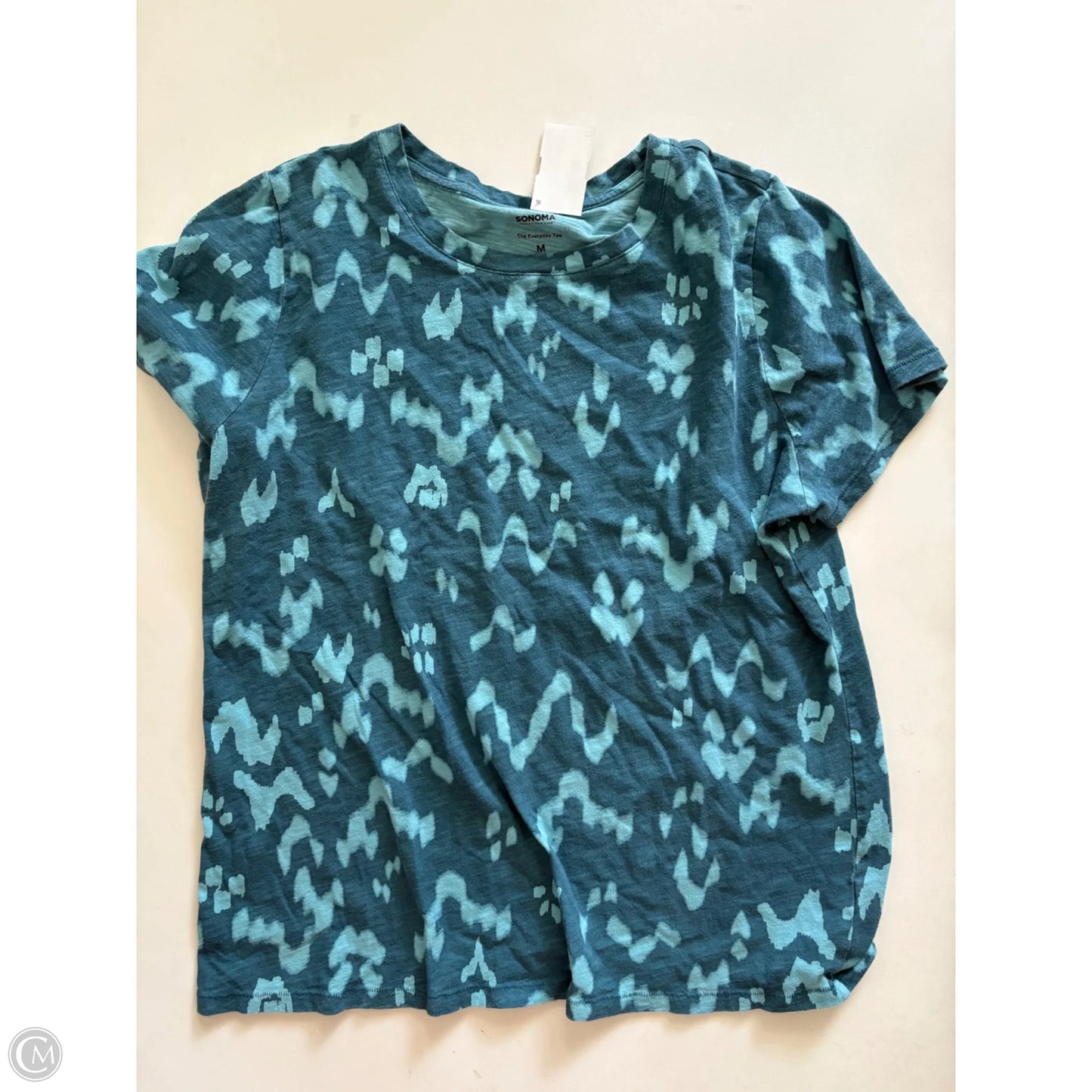 Top Short Sleeve By Sonoma In Blue, Size: M