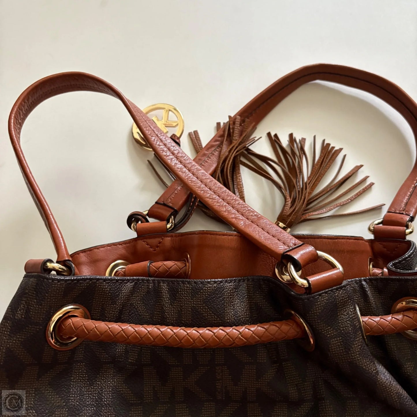 Handbag Designer By Michael Kors, Size: Large