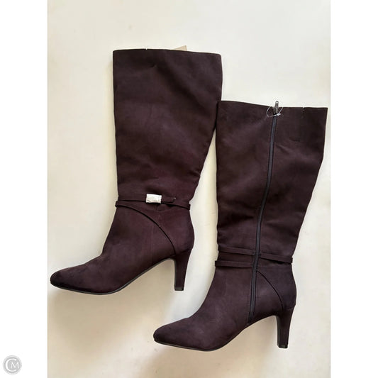 Boots Ankle Heels By Life Stride In Brown, Size: 11