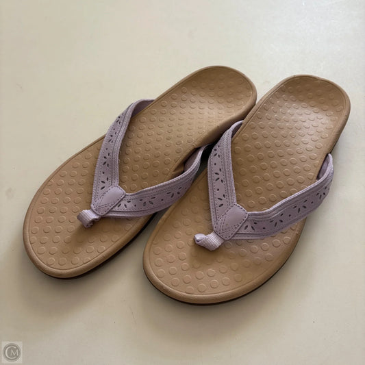 Sandals Flip Flops By Vionic In Purple, Size: 10