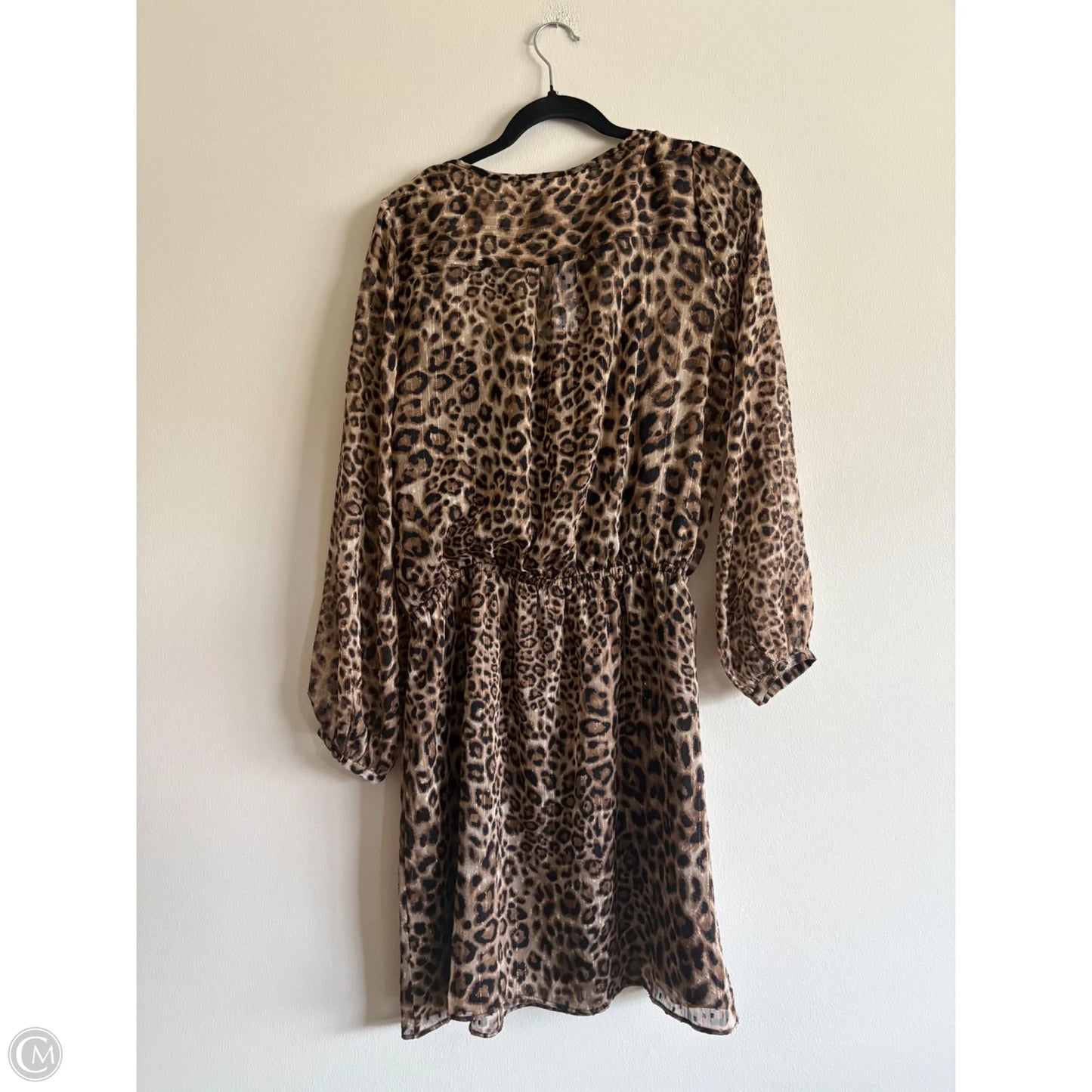 Dress Casual Midi By White House Black Market In Animal Print, Size: 8