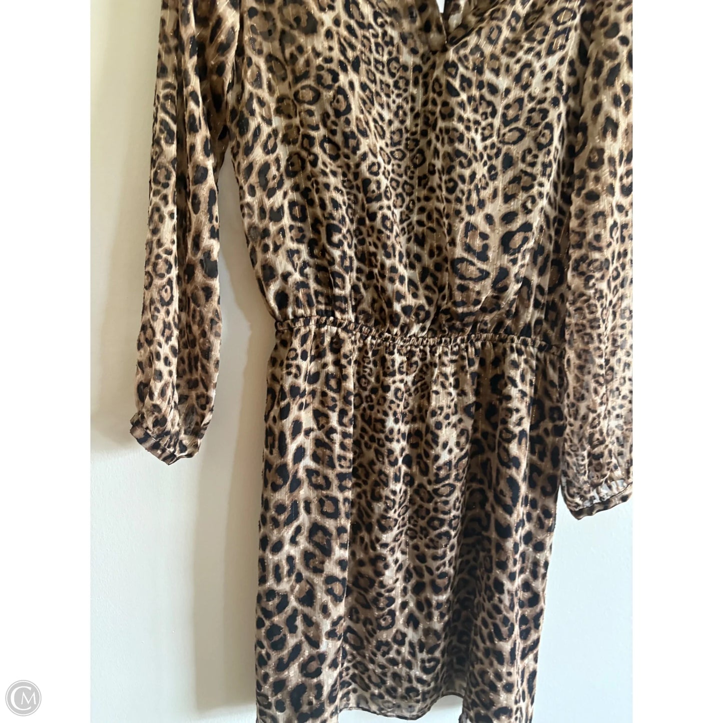 Dress Casual Midi By White House Black Market In Animal Print, Size: 8