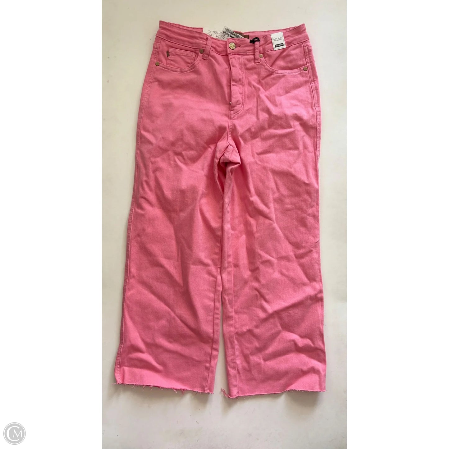 Jeans Wide Leg By Judy Blue In Pink, Size: 8