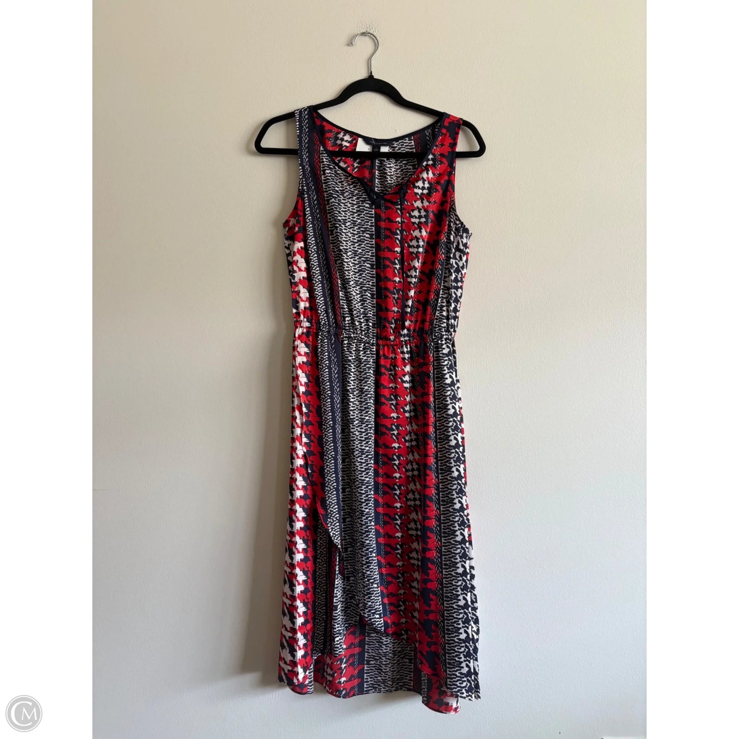 Dress Casual Maxi By Tommy Hilfiger In Blue & Red & White, Size: 6