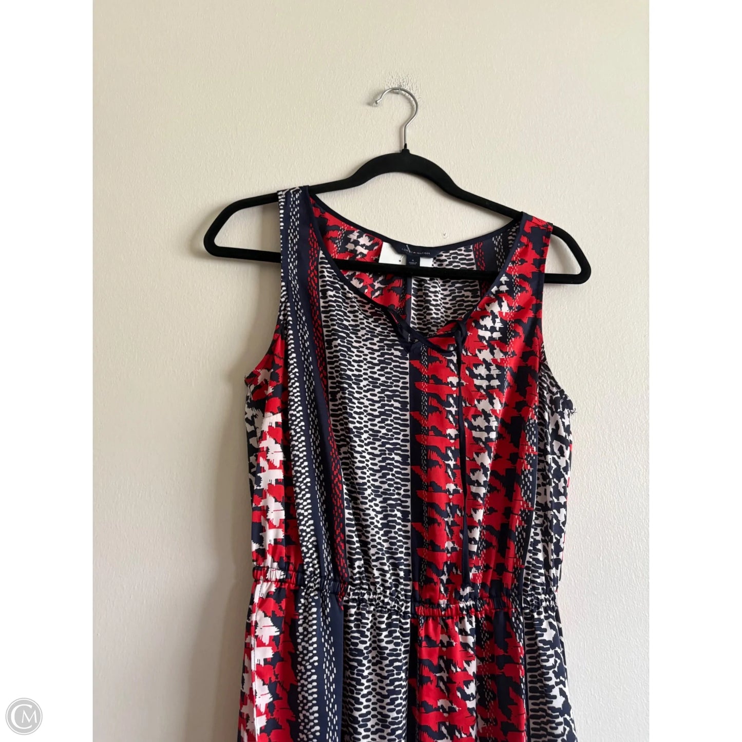 Dress Casual Maxi By Tommy Hilfiger In Blue & Red & White, Size: 6