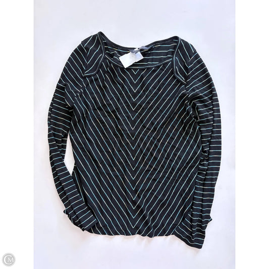 Top Long Sleeve By Liverpool In Striped Pattern, Size: S