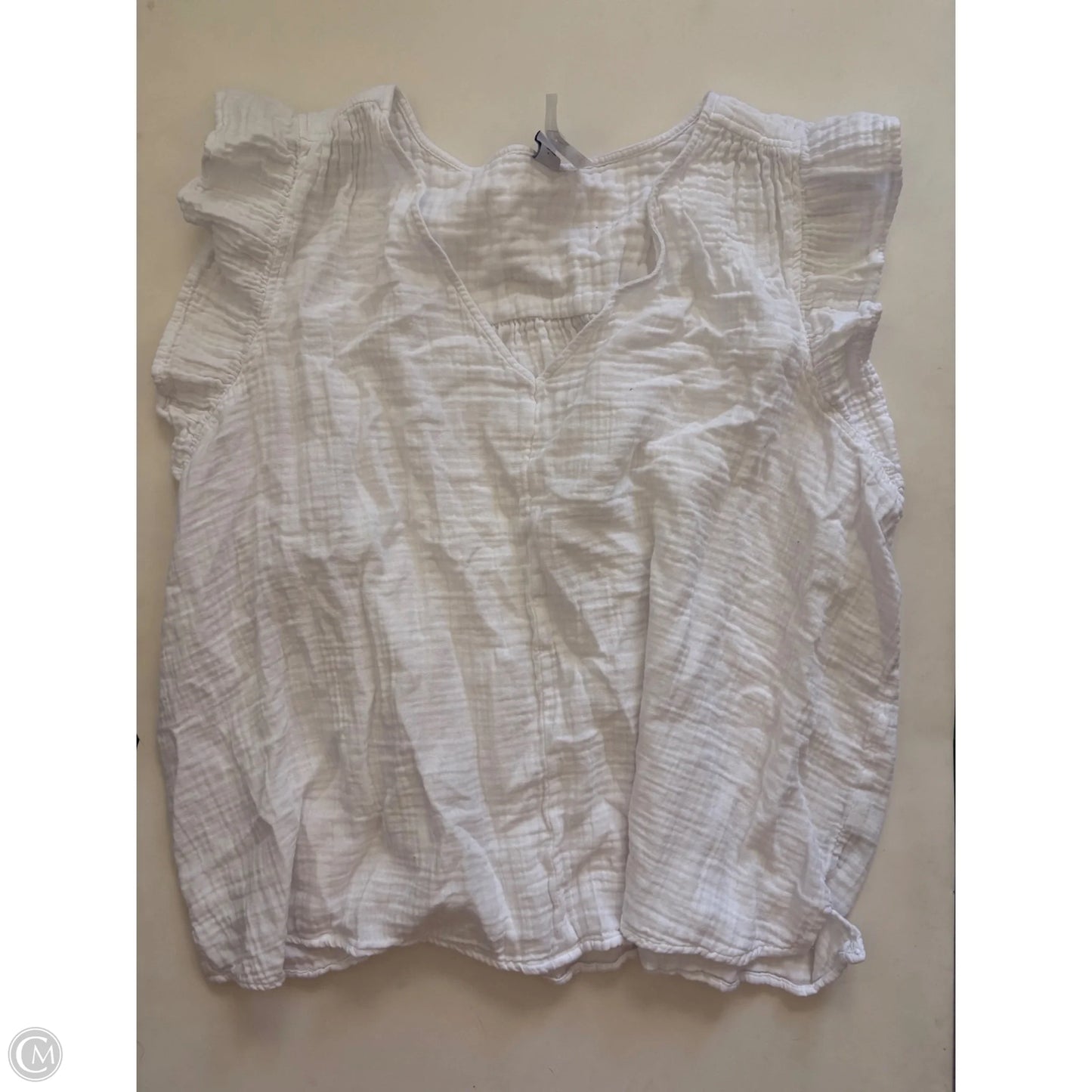 Top Short Sleeve By Old Navy In White, Size: 3x