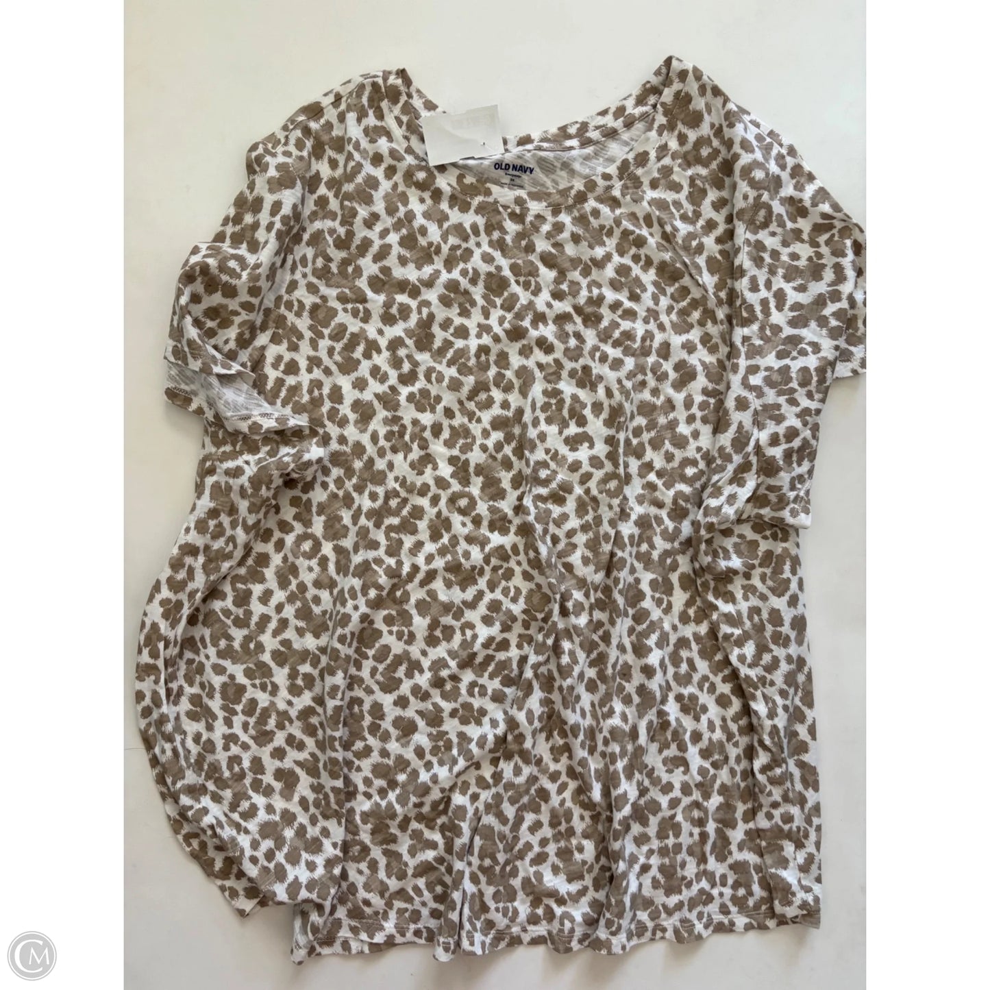 Top Short Sleeve By Old Navy In Animal Print, Size: 3x