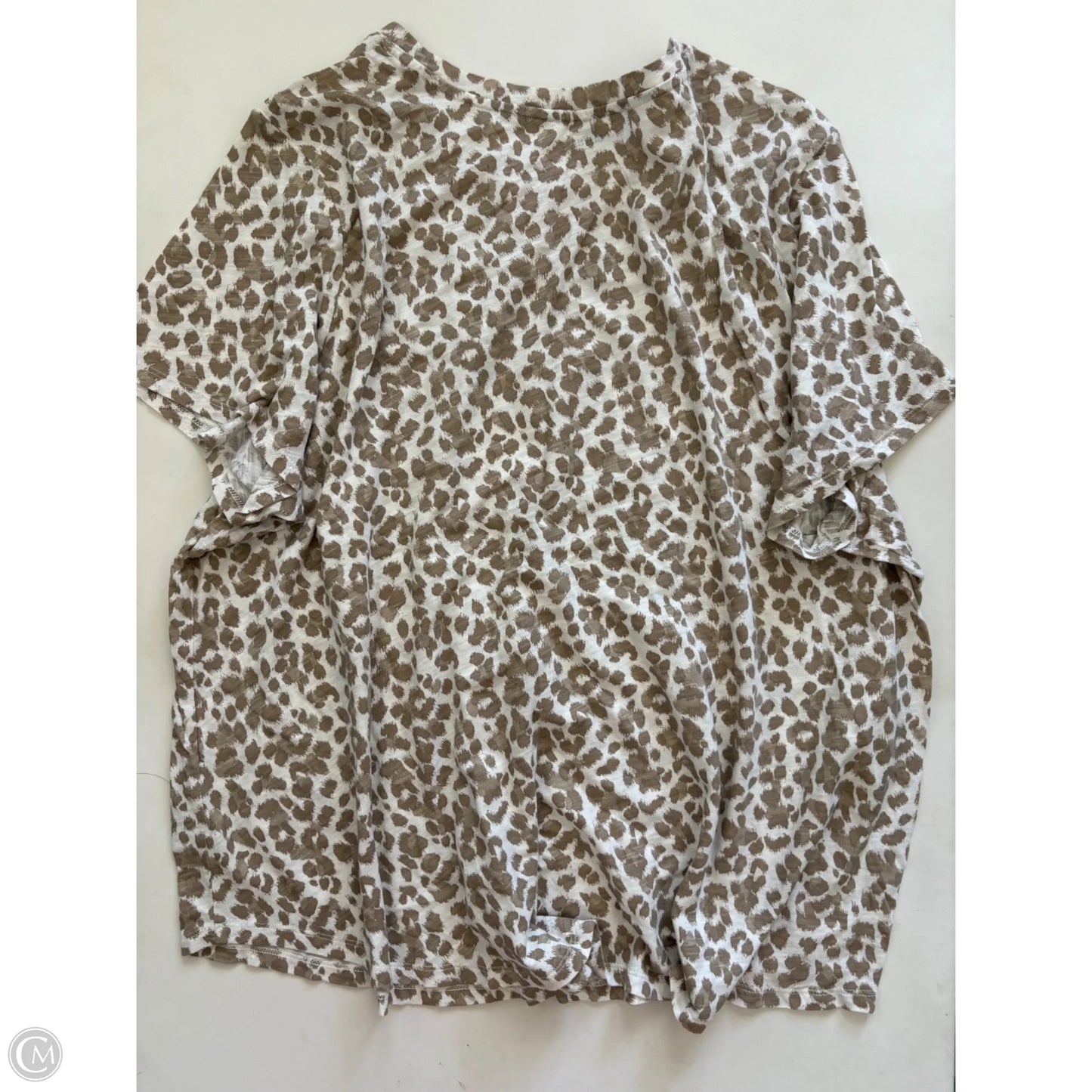 Top Short Sleeve By Old Navy In Animal Print, Size: 3x