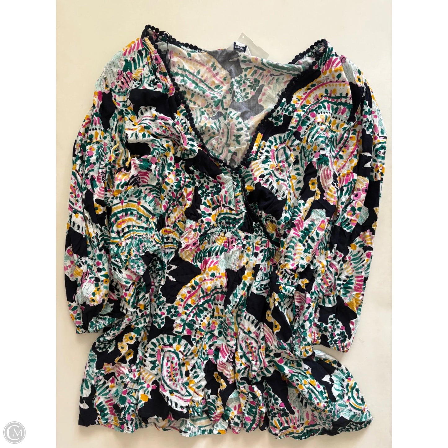 Top Long Sleeve By Crown And Ivy In Floral Print, Size: 3x