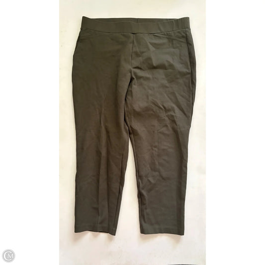 Pants Designer By Michael Kors In Green, Size: Xl