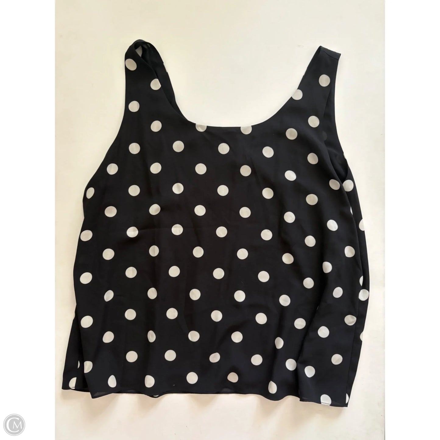Tank Top By Anne Klein In Polkadot Pattern, Size: Xl