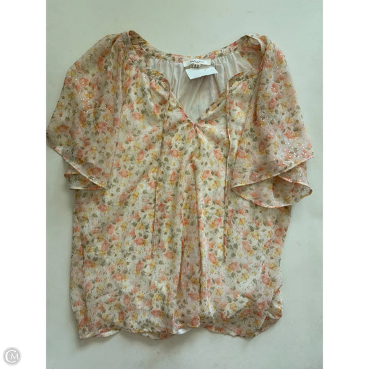 Blouse Short Sleeve By Haver & Blair In Multi-colored, Size: Xl