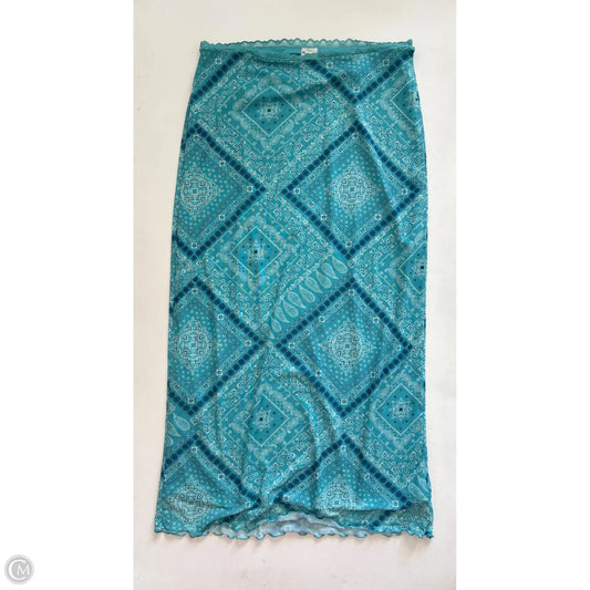 Skirt Maxi By No Boundaries In Blue, Size: M