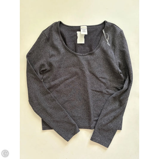 Top Long Sleeve By No Boundaries In Grey, Size: Xl