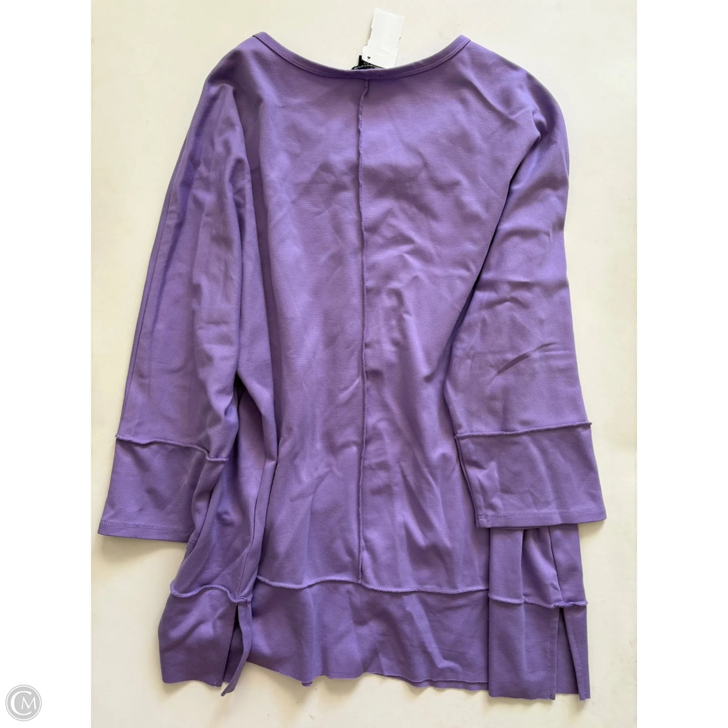 Top Long Sleeve By Jones New York In Purple, Size: 1x