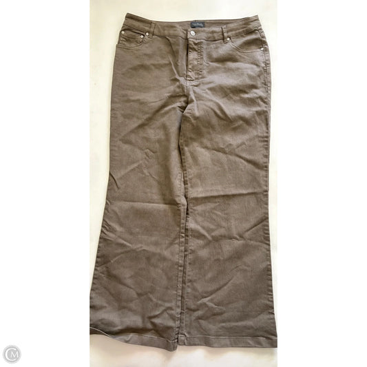 Jeans Flared By Any Body In Brown, Size: 14