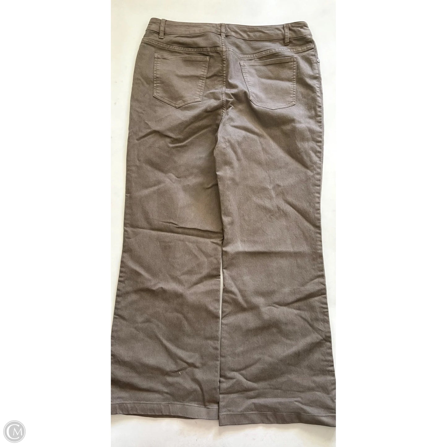 Jeans Flared By Any Body In Brown, Size: 14