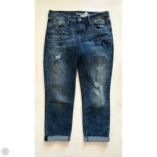 Jeans Straight By Levis Signature In Blue, Size: 10