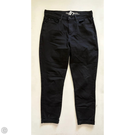 Jeans Straight By Levis Signature In Black, Size: 10
