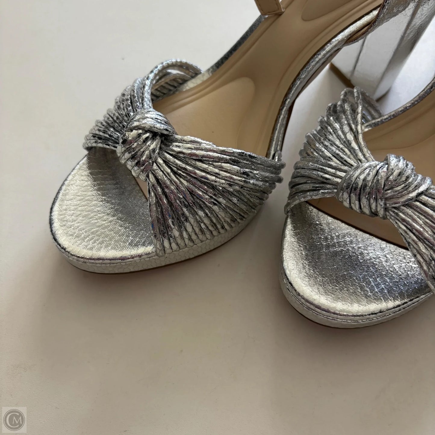 Shoes Heels Block By Jessica Simpson In Silver, Size: 8.5