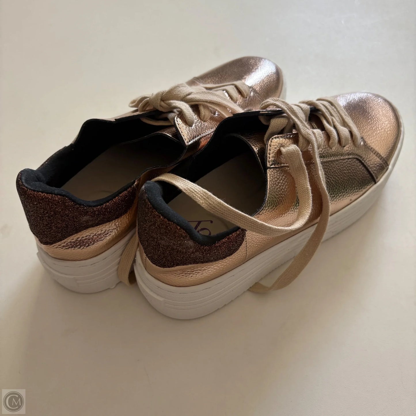 Shoes Athletic By Joy & Iman In Bronze, Size: 9