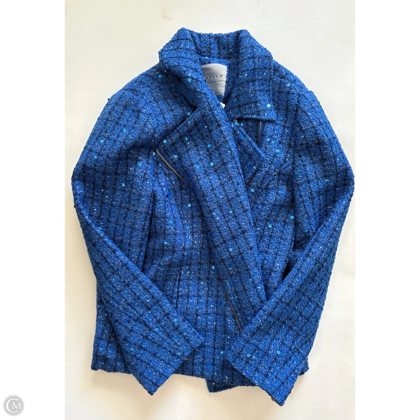 Jacket Fleece By Susan Graver In Blue, Size: 12