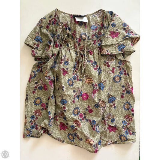 Top Short Sleeve By Lane Bryant In Green, Size: 20