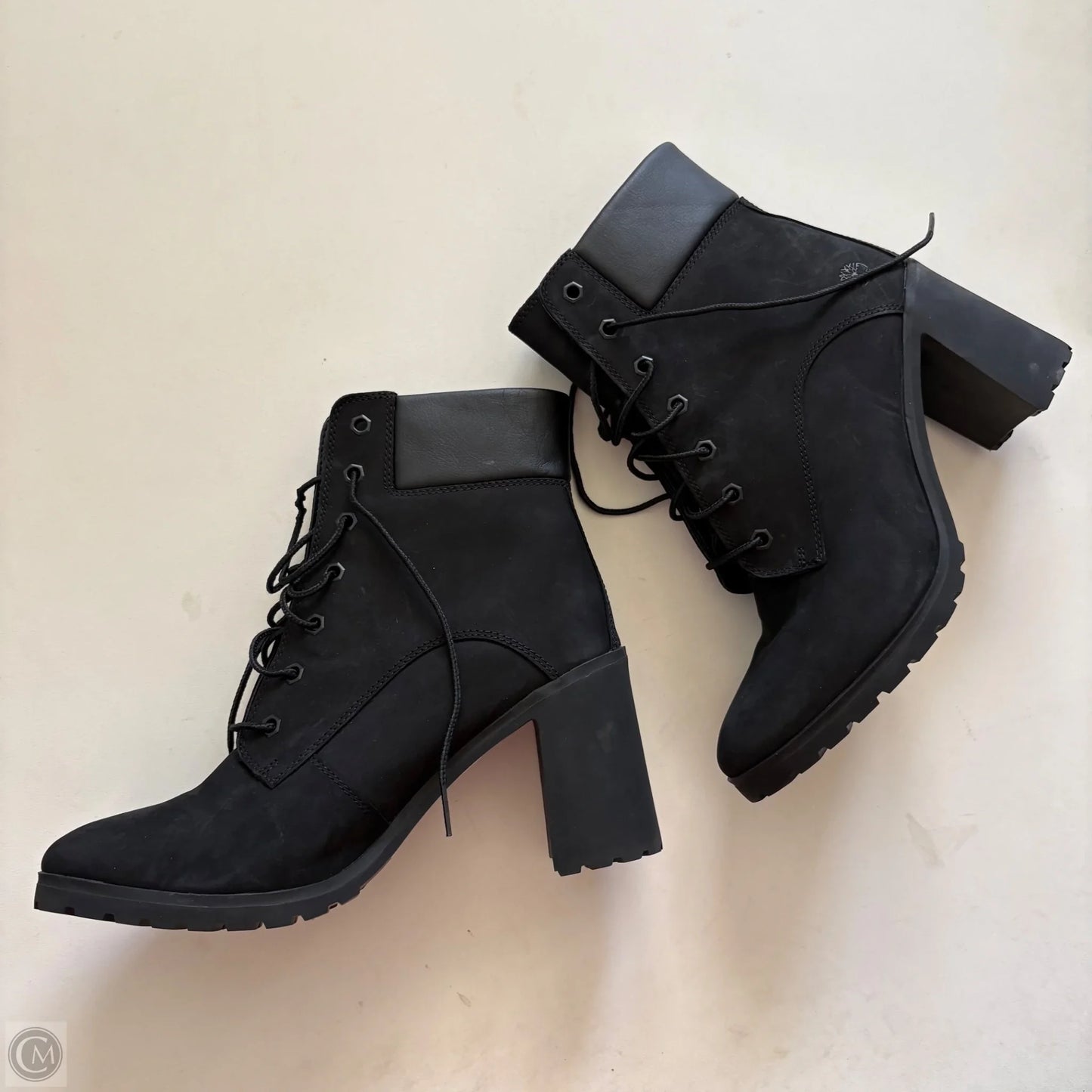 Boots Ankle Heels By Timberland In Black, Size: 10