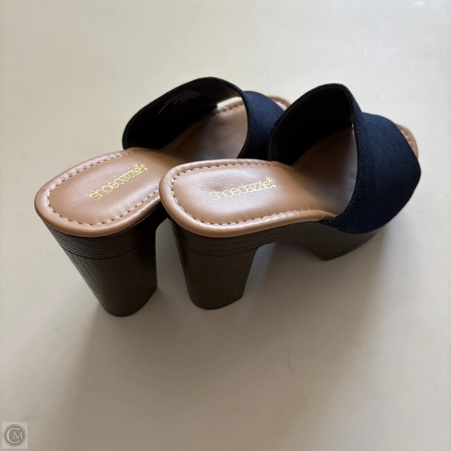 Shoes Heels Block By Shoedazzle In Blue, Size: 8