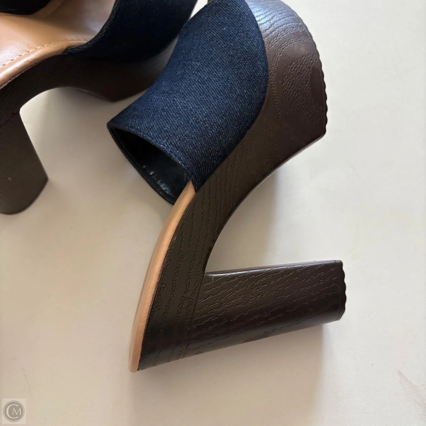 Shoes Heels Block By Shoedazzle In Blue, Size: 8