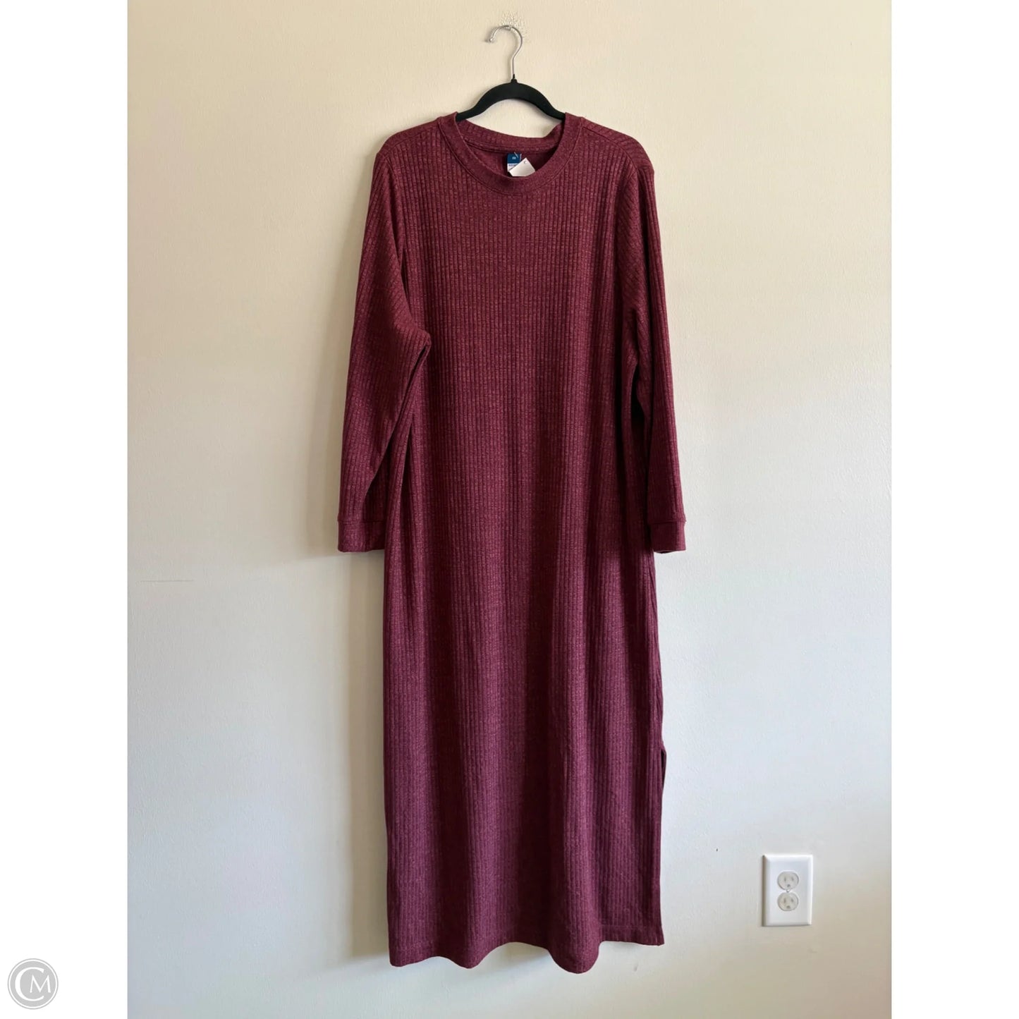 Dress Casual Maxi By Old Navy In Maroon, Size: 2x