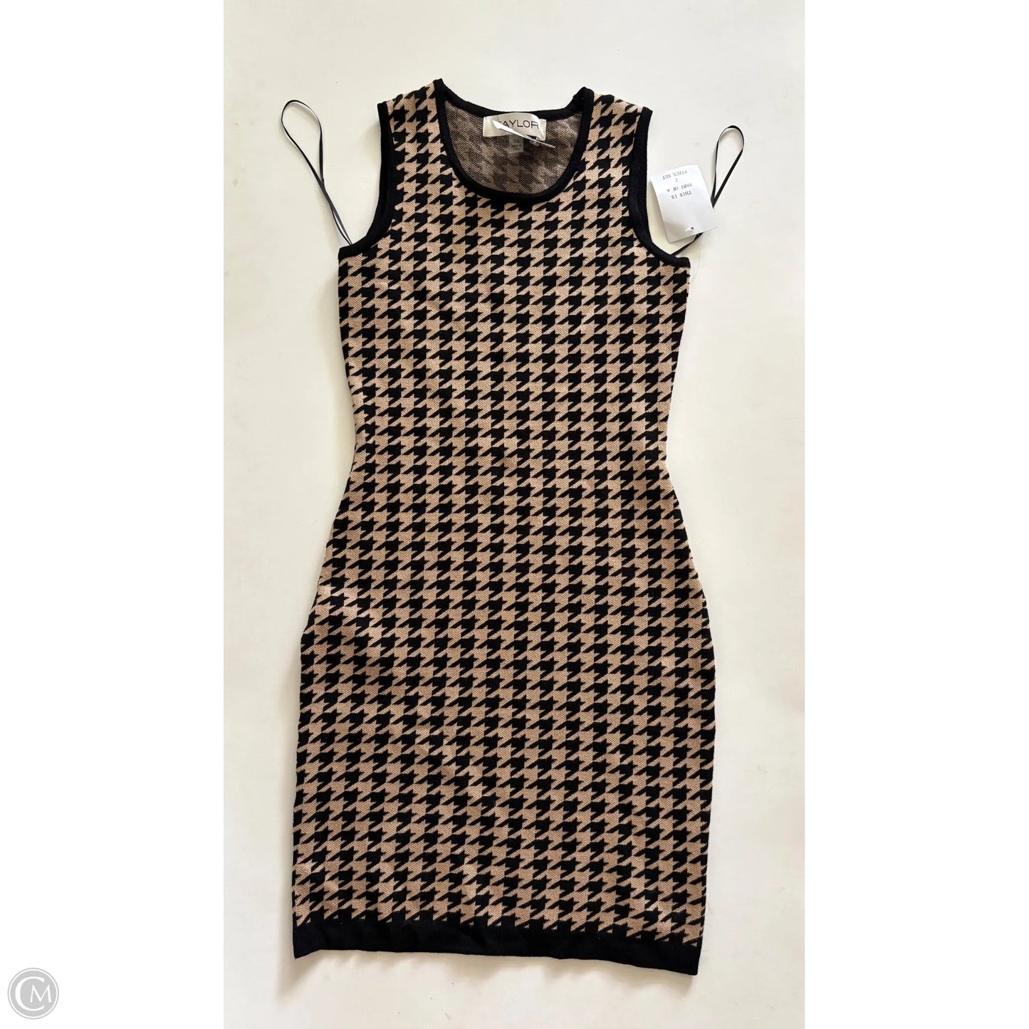 Dress Set 2pc By Taylor In Black & Brown, Size: Xs
