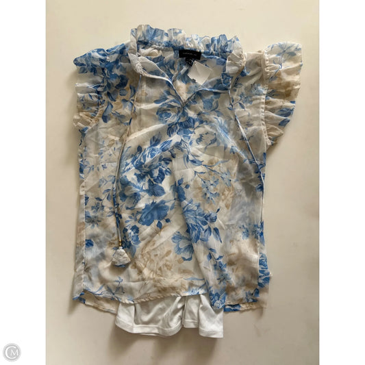 Blouse Short Sleeve By Tamara H In Blue, Size: Xs