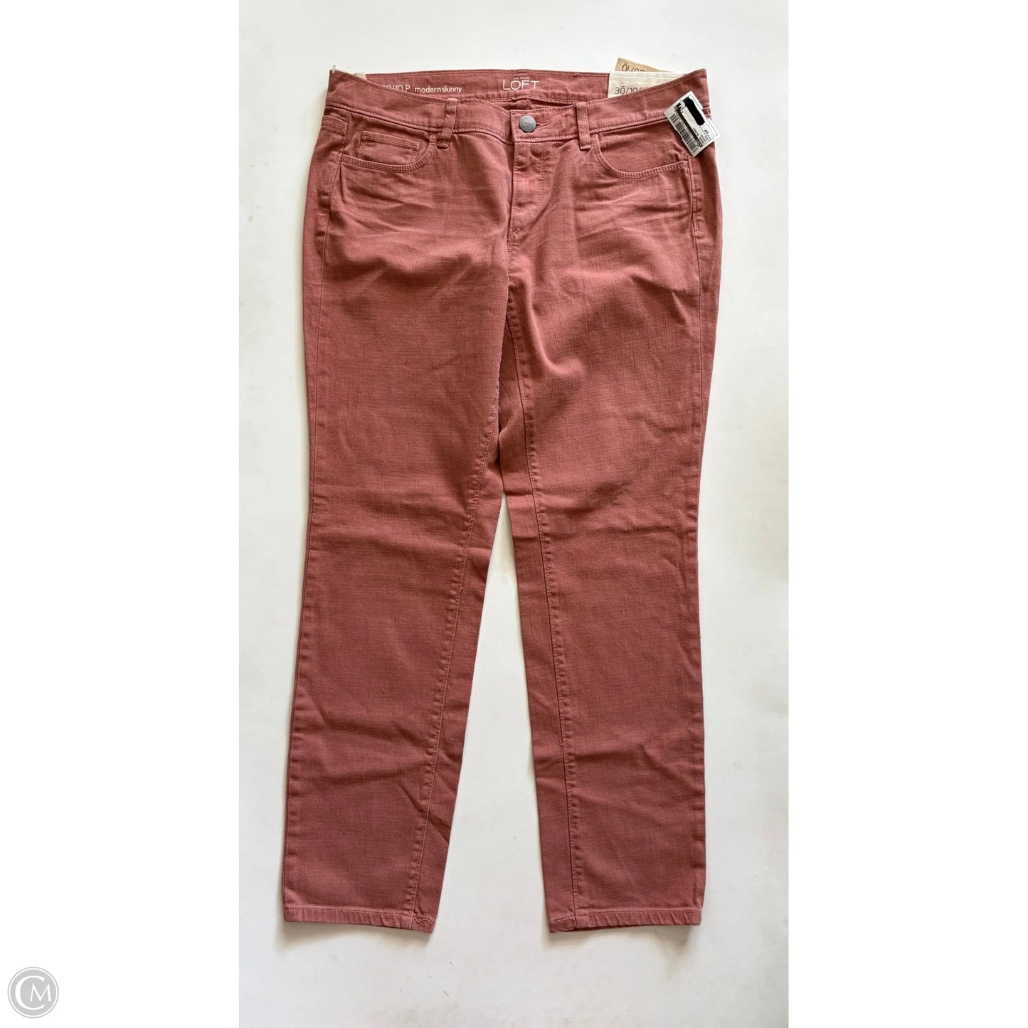 Jeans Skinny By Loft In Orange, Size: 10p