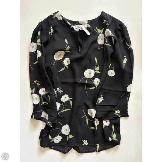 Blouse Long Sleeve By Dr2 In Black, Size: Xl