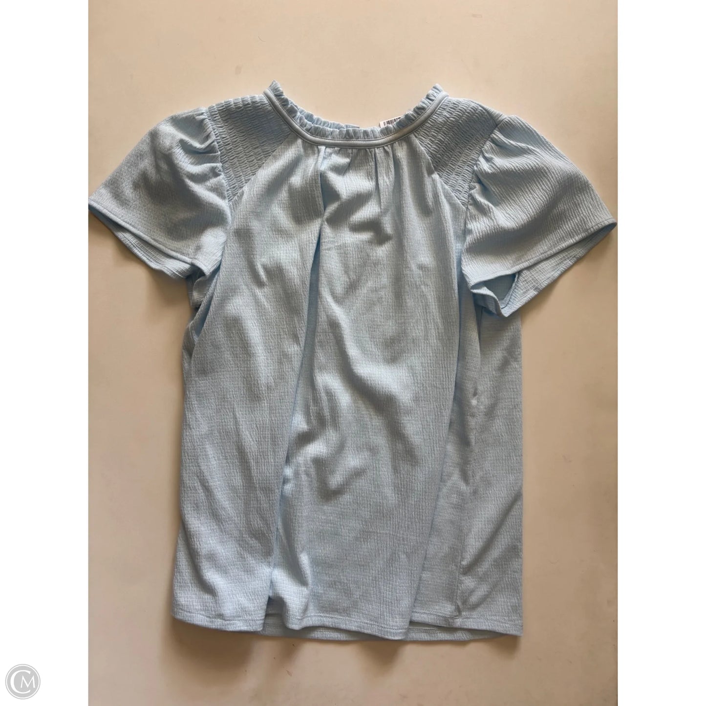 Top Short Sleeve By Loft In Blue, Size: Xs
