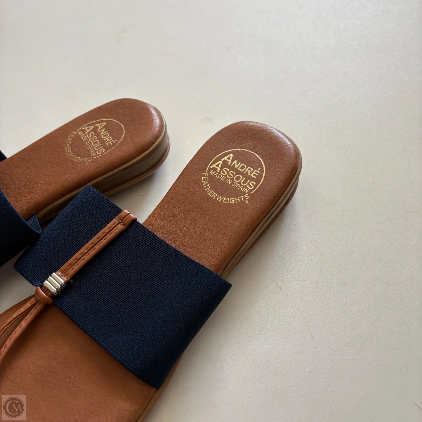 Sandals Flip Flops By Andrea In Navy, Size: 9