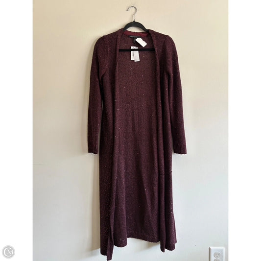 Sweater Cardigan By White House Black Market In Maroon, Size: M