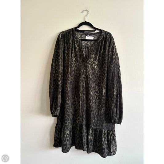 Dress Casual Midi By Simply Vera In Animal Print, Size: 2x