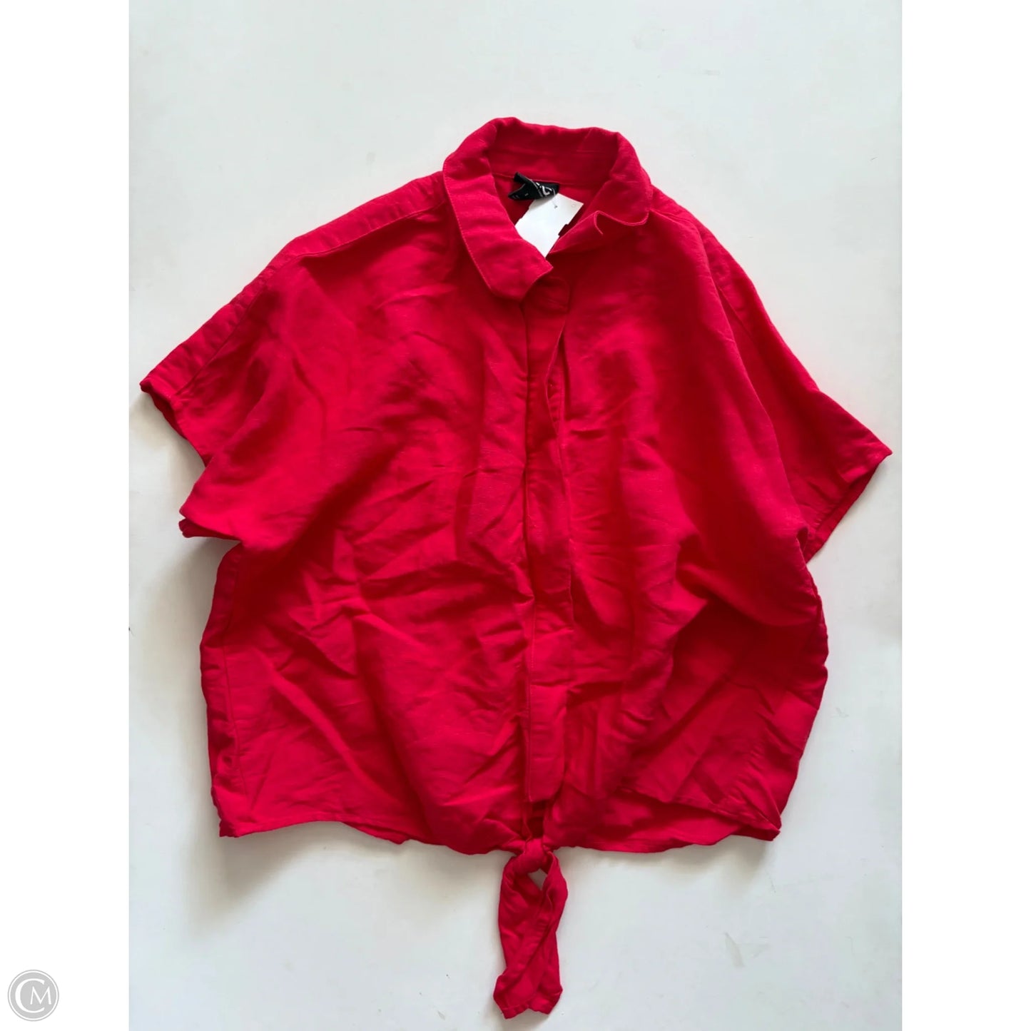 Top Short Sleeve By Inc In Red, Size: S