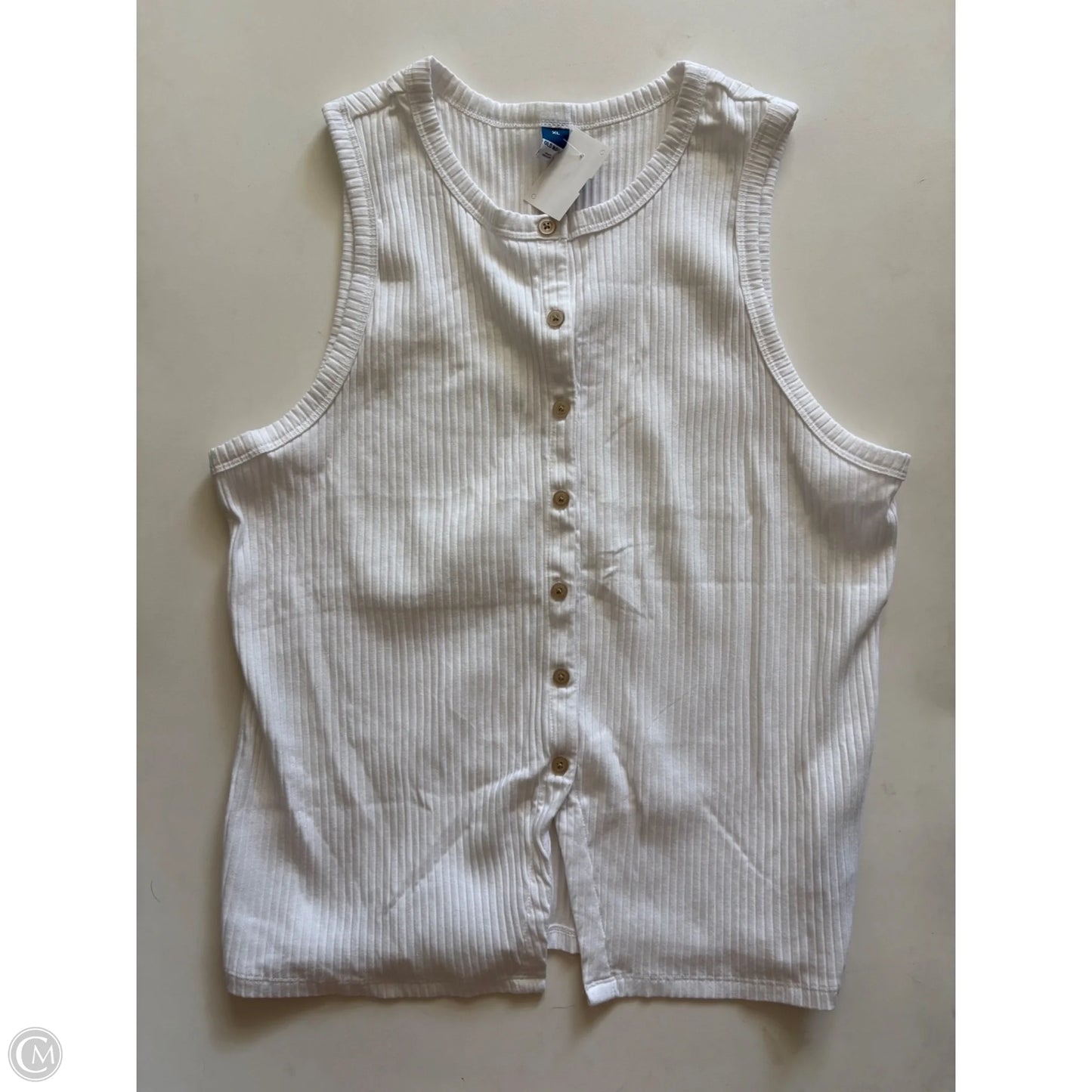 Top Sleeveless By Old Navy In White, Size: Xl