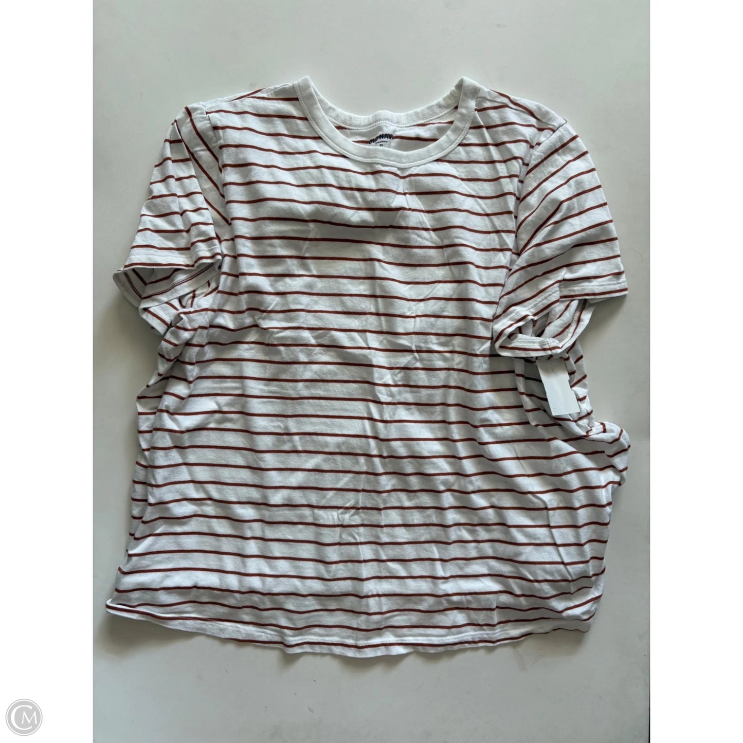 Top Short Sleeve By Old Navy In Striped Pattern, Size: 2x