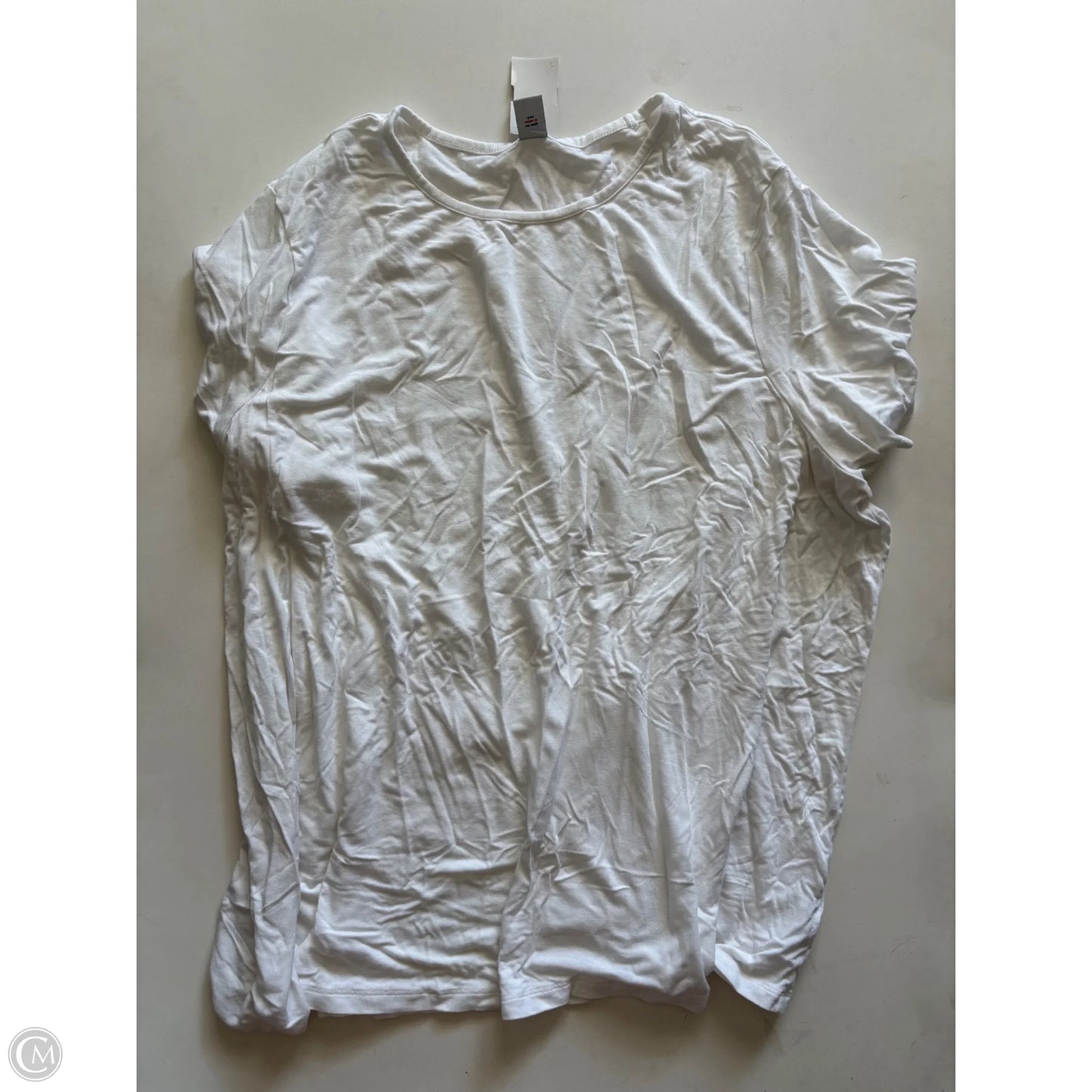 Top Short Sleeve By Old Navy In White, Size: 2x