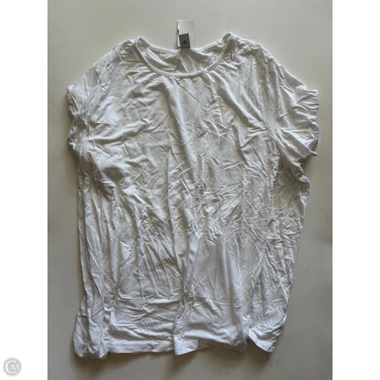Top Short Sleeve By Old Navy In White, Size: 2x