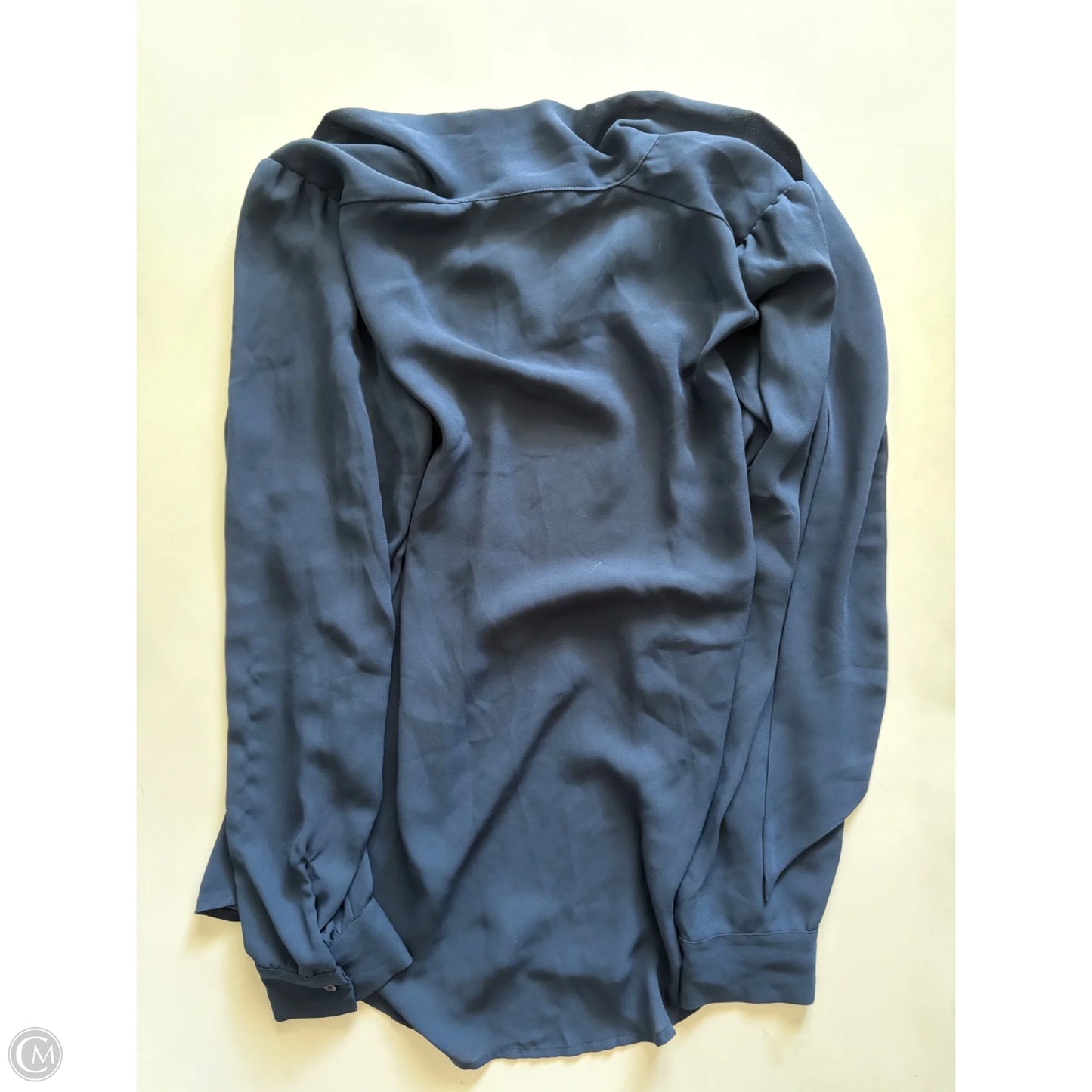 Blouse Long Sleeve By Loft In Navy, Size: M