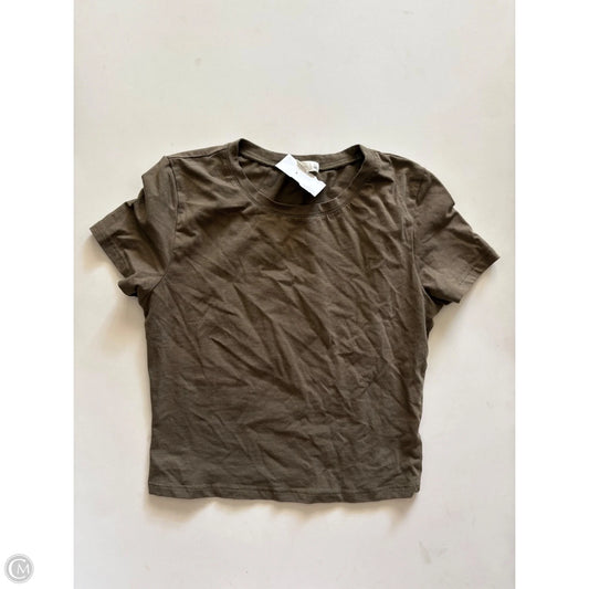 Top Short Sleeve By Active Studio In Green, Size: L