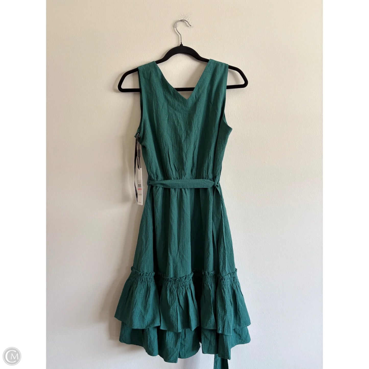 Dress Casual Midi By Calvin Klein In Green, Size: 10