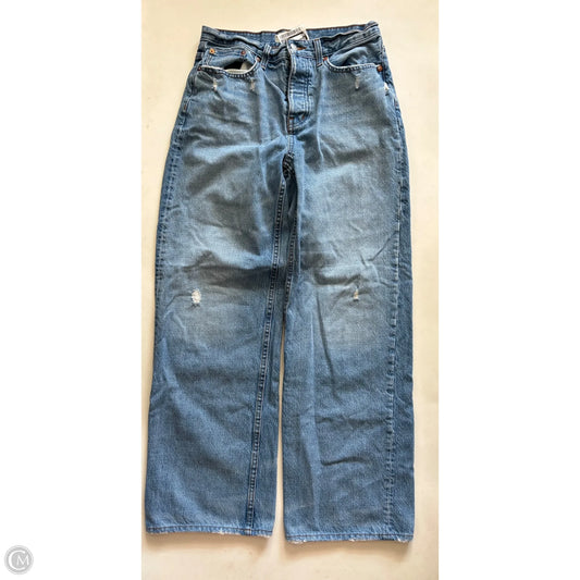 Jeans Wide Leg By Madewell In Blue, Size: 0